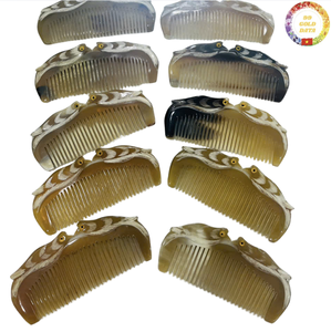 Peigne en corne de buffle Vietnam fait à la main naturel Artisan artisanat rustique poli accessoire décoratif Unique Souvenir Eco cadeau - Product Image 4