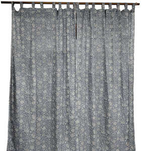 100% Cotton Floral Curtains Drapes Hand-Block Printed Bohemian Hippie Home Decor Panels - Product Image 4
