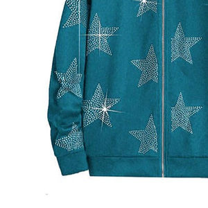 Vêtements personnalisés pour hommes fabriqués au Pakistan Sweats à capuche en strass Nouvelle mode Vêtements d'hiver Sweats à capuche en coton mélangé pour hommes en strass - Product Image 4