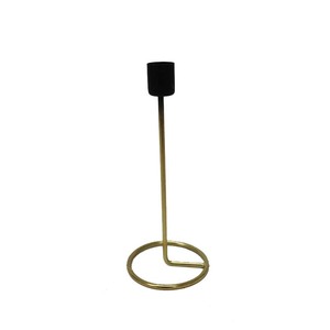 Bougeoir conique en métal fait main de haute qualité finition dorée noire décoration de table décorative pour Noël - Product Image 5