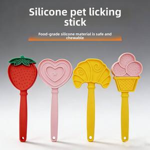 Nuevo Lollipop de Silicona de Grado Alimenticio Marca ISSILI para Perros y Gatos con Estilo de Helado y Fresa - Product Image 2