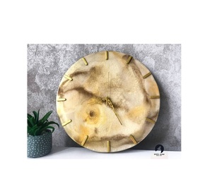 Top Demanding Resin Wall <b>Clock</b> <b>Cream</b> Resin <b>Clock</b> for Living Room Office Decorative for Affordable Price - Product Image 1