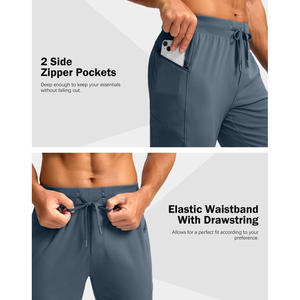 Pesca Running Athletic Active Jogger Pant Transpirable Rápido Antiarrugas, Pantalón de hombre, Pantalón teñido liso - Product Image 4