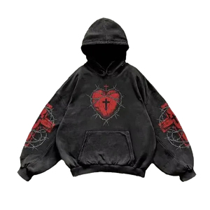 Venta al por mayor Ropa de hombre Ropa de calle Sudadera Fleece Hip Hop Unisex Oversized Hombres Sudaderas con capucha y sudaderas Impresión 3D - Product Image 1