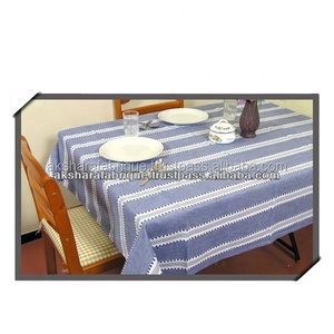 Wholesale AKSHARA FABRIQUE 100% Cotton Premium Customization 55 71 Inch 140*180 cm Beige 240gsm Oilproof Waterproof <b>Tablecloth</b> - Product Image 2