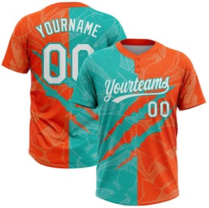 Uniforme de baseball, maillot à deux boutons, sur mesure pour les équipes, vêtements de sport respirants - Product Image 4