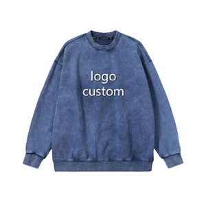 Sudadera de manga larga con cuello redondo para mujer, jersey de mujer con estampado de logotipo personalizado de Color sólido, Mejor proveedor - Product Image 3