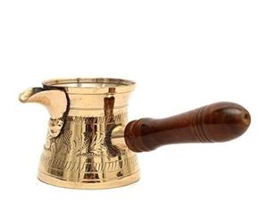 เครื่องชงกาแฟตุรกีออตโตมันทำด้วยมือพร้อมชุดด้ามไม้หม้อกาแฟออตโตมันโครงสร้างโลหะ - Product Image 6