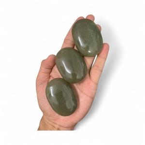 Piedra de Palma de Cinabrio Pulida al por Mayor, Cristal Curativo Ovalado para Decoración del Hogar Feng Shui, Colección de Mascotas Metafísicas del Amor - Product Image 6