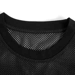 Logo de conception de câble personnalisé maillot de football américain unisexe mode col rond manches courtes uniforme respirant 100% polyester 3D - Product Image 4
