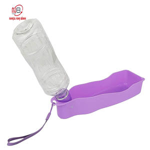 Distributeur de bouteilles d'eau de voyage pliable en plastique portable OEM/ODM 2025 essentiel pour la randonnée et la marche gamelles et mangeoires pour chats et chiens - Product Image 1
