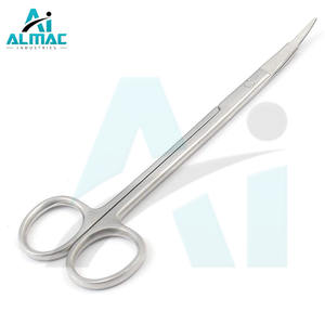 ALMAC Ciseaux à iris en acier avancé de haute qualité Ciseaux de premiers soins manuels Instruments chirurgicaux de base pour usage médical - Product Image 2