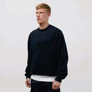 Men's Casual <b>Fleece</b> <b>Sweatshirt</b> for Spring Solid Pattern Custom Logo Embroidery Plain Dyed Nonwoven Weaving Method - Product Image 4