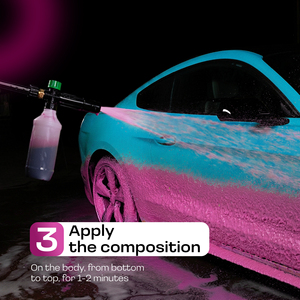 Mousse de lavage auto professionnelle sans contact haute performance |   MAGIC DE LA MÊME FOAM ACTIVE |   Haute qualité |   Effet de couleur rose |   1L |   Rapide, Fort - Product Image 5
