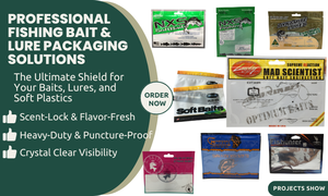 Bolsa de Pesca con Sellado de Tres Lados, Impresión Personalizada de Fábrica Directa, Servicio OEM/ODM, Bolsa de Plástico para Empaque de Señuelos con Orificio para Colgar - Product Image 3