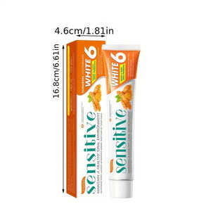 Pasta Dental Herbal Natural de Cúrcuma con Extracto de Jengibre, Fórmula 6 en 1 para una Limpieza Profunda, Alivio de la Sensibilidad y Control de la Placa - Product Image 5