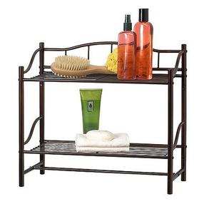 Estante de Baño de Hierro de Diseño Fabuloso en Color Negro, Hecho a Mano, con Forma y Tamaño Personalizados, al Precio Más Bajo - Product Image 1