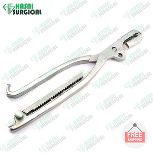FABUF Lambotte สแตนเลสสตีลเครื่องมือผ่าตัดตรงปรับได้ด้วยมือคีมยึดกระดูกได้รับการรับรองมาตรฐาน ISO - Product Image 6