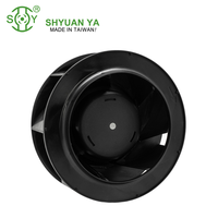 Ventilateur extracteur d'air chaud industriel électrique noir 190x95mm pour toilettes, moteur DC sans balais, double roulement à billes, personnalisable OEM, en plastique