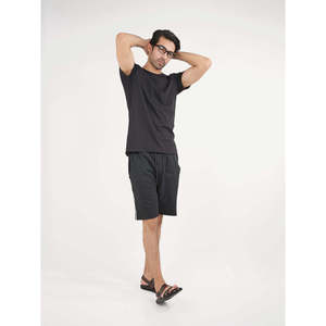 Shorts en tissu éponge BELLONA pour l'été, style sportif et décontracté, respirants, 100 % coton, taille élastique, logo, longueur genou, tricotés en polyester - Product Image 4