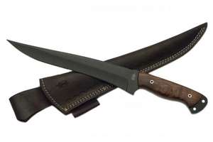 Cuchillo de Pesca Personalizado Hecho a Mano Jexmoo, Cuchillo para Filetear con Hoja de Acero al Carbono y Funda de Cuero, Regalo para Pescadores - Product Image 5