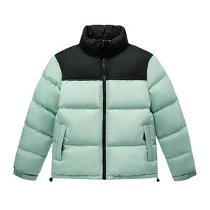 Chaqueta Acolchada Gruesa con Capucha y Manga Larga para Hombre, Impermeable, Transpirable, con Logotipo Frontal Personalizable, OEM, Poliéster y Algodón - Product Image 1