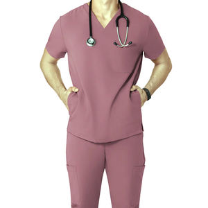 Uniforme Médico de Enfermería para Hombre al por Mayor, Uniformes Quirúrgicos Elásticos para Hombre, Conjuntos de Uniformes de Enfermería para Hombre - Product Image 1