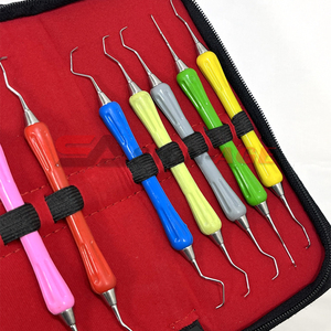 Dental Scaler Set 7 Piece Gracey Curette Kit Periodontal & <b>Tooth</b> Cleaning Scalers CE Approved by Sign-Age Surgical - Product Image 3
