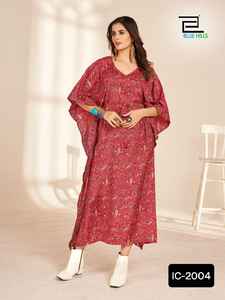 Ropa étnica india Heavy French Crape Impreso Fancy Short Kurtis Colecciones con tamaño libre disponible para ropa informal Kurtis - Product Image 3