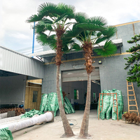 14ft 16ft faux cocotier vert grand arbre protection uv palmiers ornementaux exportés vers Dubai intérieur extérieur restaurant décor art