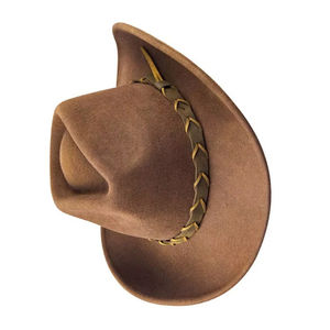 Sombrero Vaquero Occidental con Logotipo Personalizado |   Sombrero Vaquero de Fieltro Premium para Hombre y Mujer |   Fabricante a Granel OEM ODM Pakistán - Product Image 3
