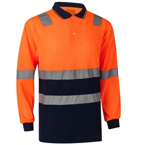 Mesh OEM Short Sleeve <b>High</b> Visibility Breathable Work <b>Shirt</b> Safety Reflective for <b>Shirt</b> with Puff Printing Plus Size - Product Image 5