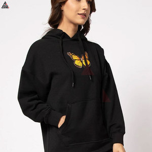 Sudadera con capucha de gran tamaño, ropa deportiva de moda, logotipo personalizado, venta al por mayor, sudaderas con capucha de algodón polar para mujer, superventas - Product Image 4