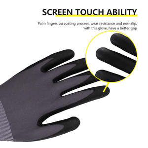 Gants de travail confortables durables protection forte adhérence robuste sécurité industrielle Flexible étanche soudage thermique - Product Image 4