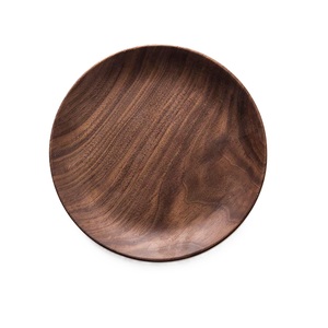 Assiettes de présentation en bois naturel de forme ronde parfaites pour la maison et les hôtels Table à manger Vaisselle et assiettes - Product Image 1