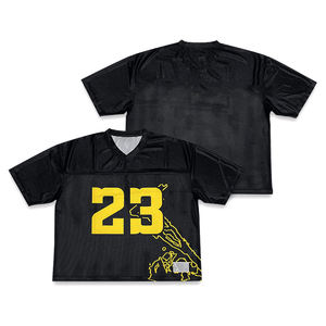 Camisetas de fútbol americano de malla Boxy Fit de calidad superior 2025, camiseta de manga corta transpirable de secado rápido, ropa deportiva - Product Image 2