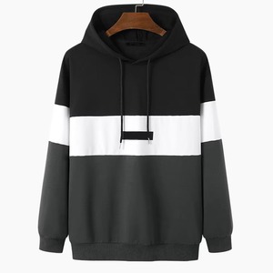 Sudadera con capucha para hombre de secado rápido con mangas completas básicas de algodón mezclado 100% algodón temporada de invierno sudaderas con capucha para hombre a la venta - Product Image 1