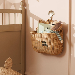 Handwicker Natural Rattan Cute <b>Wall</b> <b>Storage</b> <b>Baskets</b> <b>for</b> Kids' Room Organization <b>Storage</b> <b>Baskets</b> <b>for</b> Organizing from Vietnam - Product Image 2