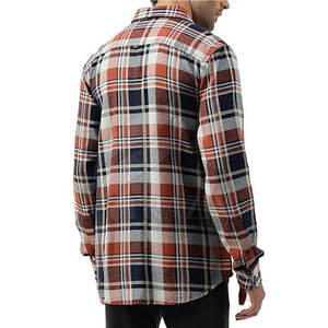 Chemises en flanelle d'hiver pour hommes de haute qualité 2024, design personnalisé, manches longues, coton respirant, t-shirt décontracté - Product Image 2