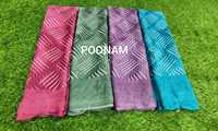 Premium Yumuşak Poonam İpek Saree - Kadınlar için En Kaliteli Geleneksel Hint Etnik Giyim Koleksiyonu, Yumuşak Parlak Görünümlü Kumaş