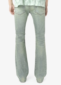 กางเกงยีนส์ผ้าสแปนเด็กซ์ถักน้ำหนักเบาสำหรับผู้ชายกางเกงบูตตัดเย็บแฟชั่นพรีเมี่ยม OEM - Product Image 6