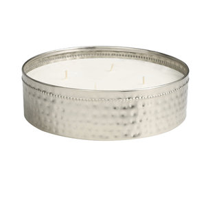 Luxury Hammered Silver Metal Bowl <b>Candle</b> For Christmas Gift Home Wedding Decoration in Best Price - Product Image 5