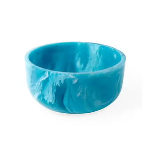 ชามเรซินขนาดเล็กดีไซน์เนอร์ทรงกลมสีฟ้าดีไซน์ใหม่ล่าสุดชามสำหรับเสิร์ฟอาหารและเครื่องครัวชาม $ ราคาถูก - Product Image 1