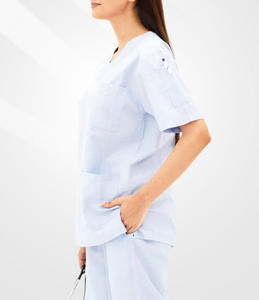 Uniformes Médicos de Verano en Oferta, Conjuntos de Uniformes Médicos Unisex para Hospital, Servicio OEM, Poliéster y Elastano - Product Image 3
