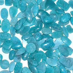 Belle Amazonite naturelle pierre précieuse en vrac en gros mélange forme et taille Amazonite Cabochon pierre précieuse pour la fabrication de bijoux - Product Image 1