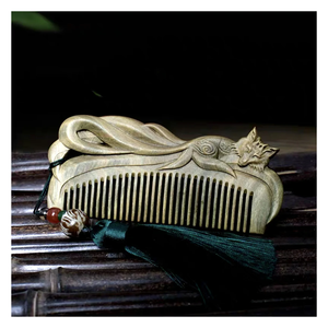 ชุดหวีไม้สำหรับผมหนวดเคราแบบมืออาชีพและออกแบบได้ตามต้องการแปรงหวีผมหวีไม้สำหรับนวด - Product Image 1