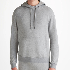 Sweat à capuche pour homme en coton de bambou Sweat à capuche pour homme en jersey biologique Sweat à capuche pour homme personnalisé Streetwear en gros - Product Image 4