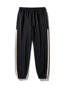 OEM Pantalon de survêtement en coton polaire à coutures latérales contrastées avec cordon de serrage à la taille pour hommes Pantalon personnalisé pour hommes - Product Image 2