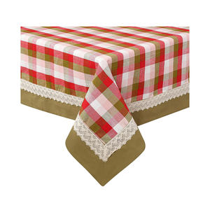 Mantel de algodón blanco con forma personalizada y nuevo estampado de estilo moderno de la mejor calidad a la venta, manteles bordados - Product Image 1