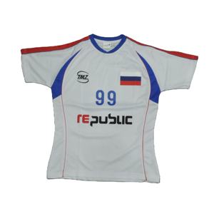 Maillots de football France Uniforme de football Coupe et couture Maillot de football pour enfants Fabricant de kits de football pour jeunes Durable Eco Friendly. - Product Image 1